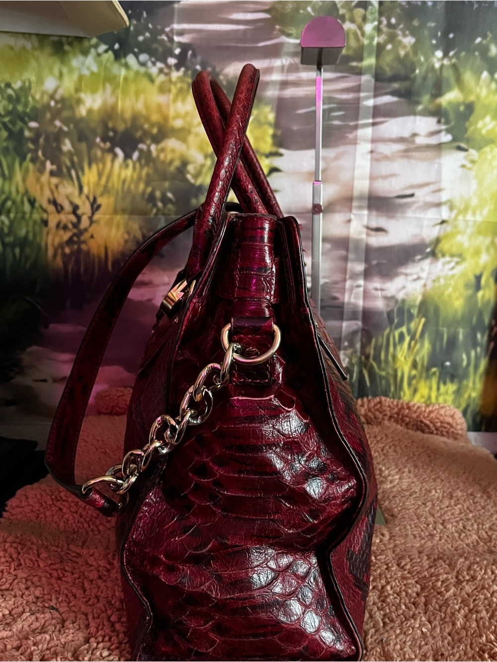Michael Kors Anaconda large satchel tote - Picture 7 of 13
